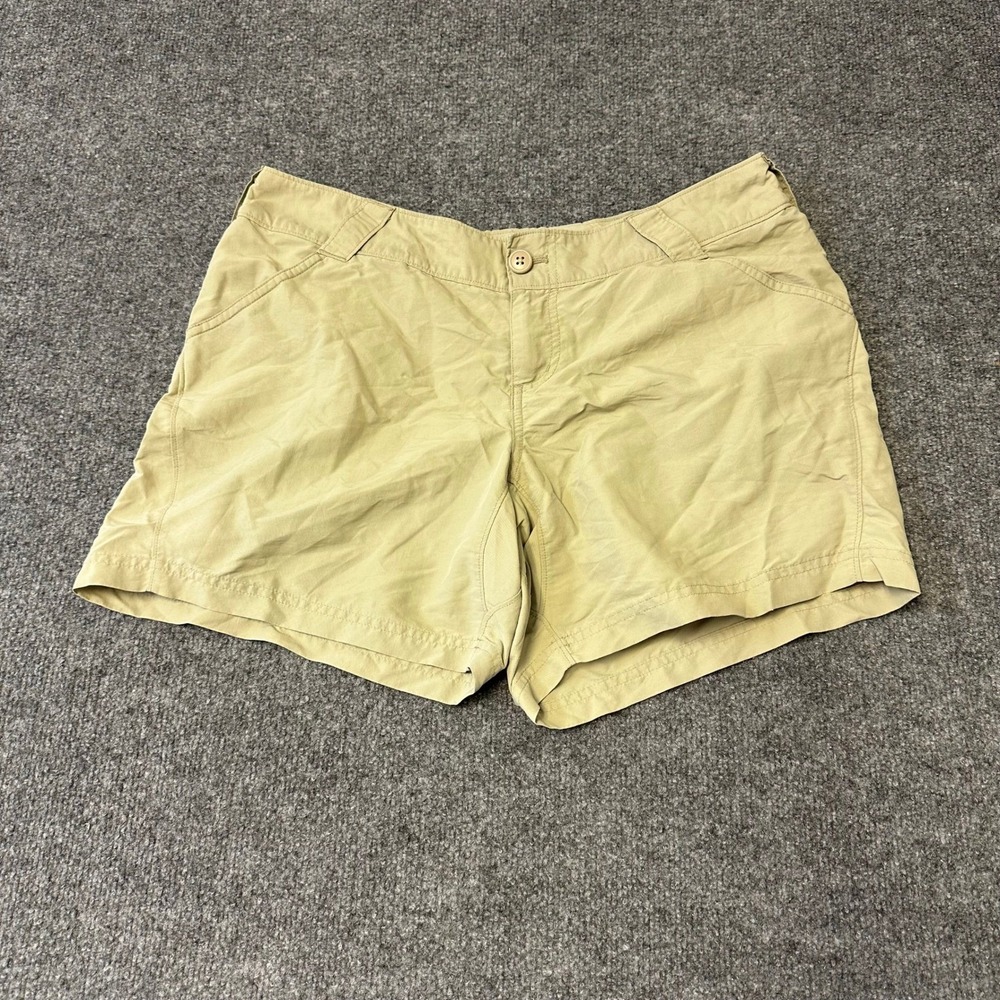 Columbia Shorts Womens Size 12 Tan PFG Nylon Hiking Fishing Outdoor Casual